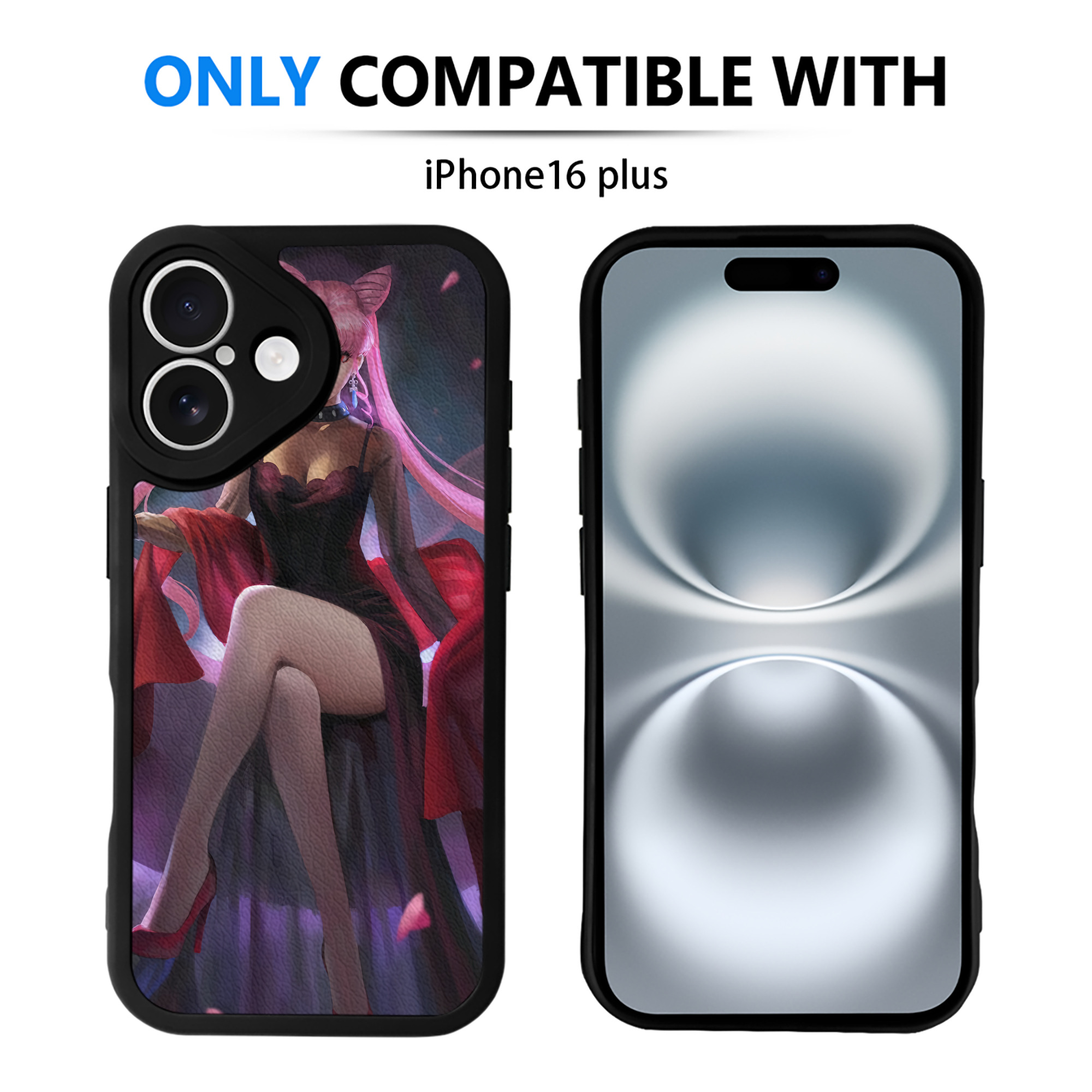 （画像用） 美少女戦士セーラームーン Sailor Moon 【iPhone 16シリーズ対応】シリコンスマホケース（レザー調） 材質：シリコン
